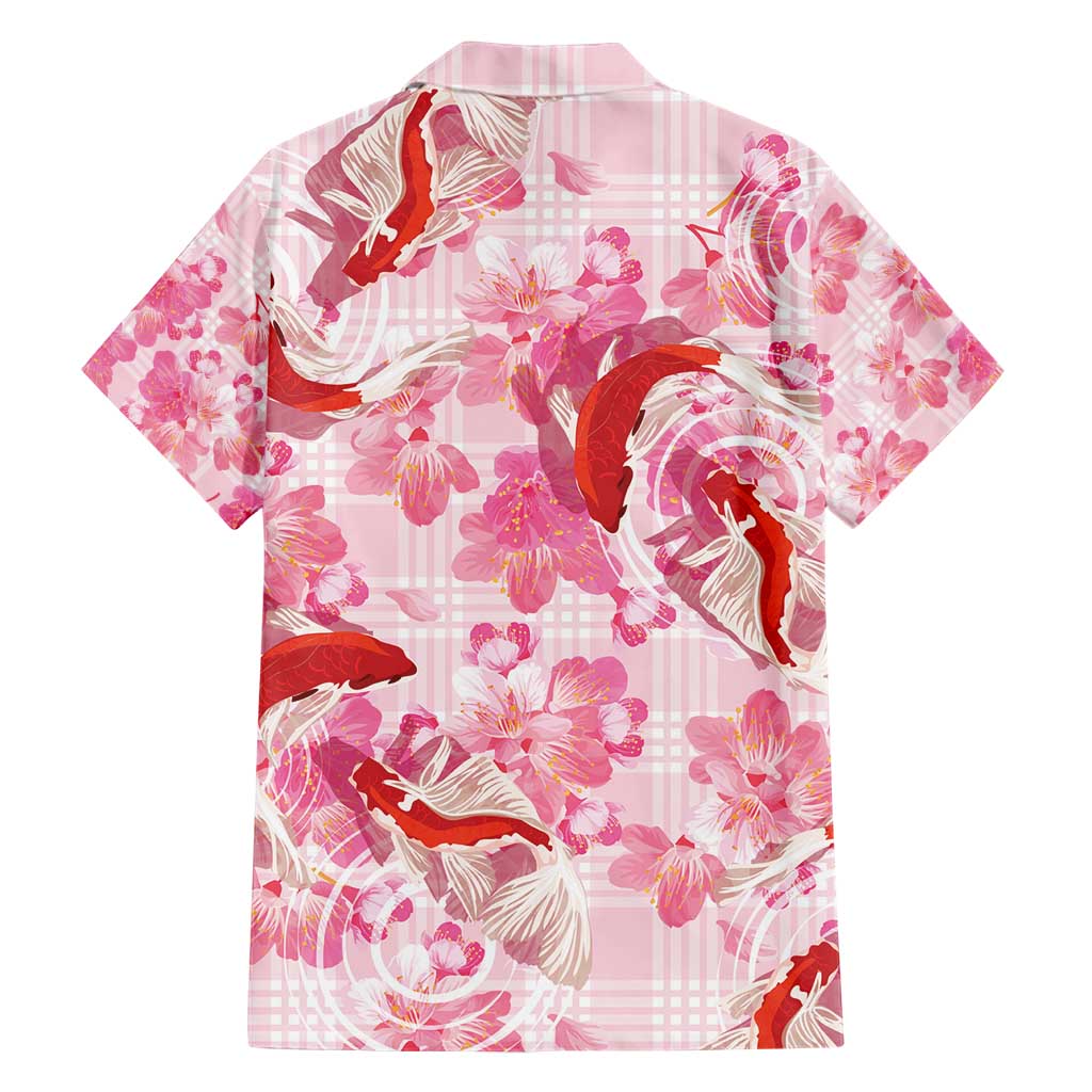 Pink Palaka Hawaii Aloha Hawaiian Shirt Koi Pond Mix Sakura - Polynesian Pride