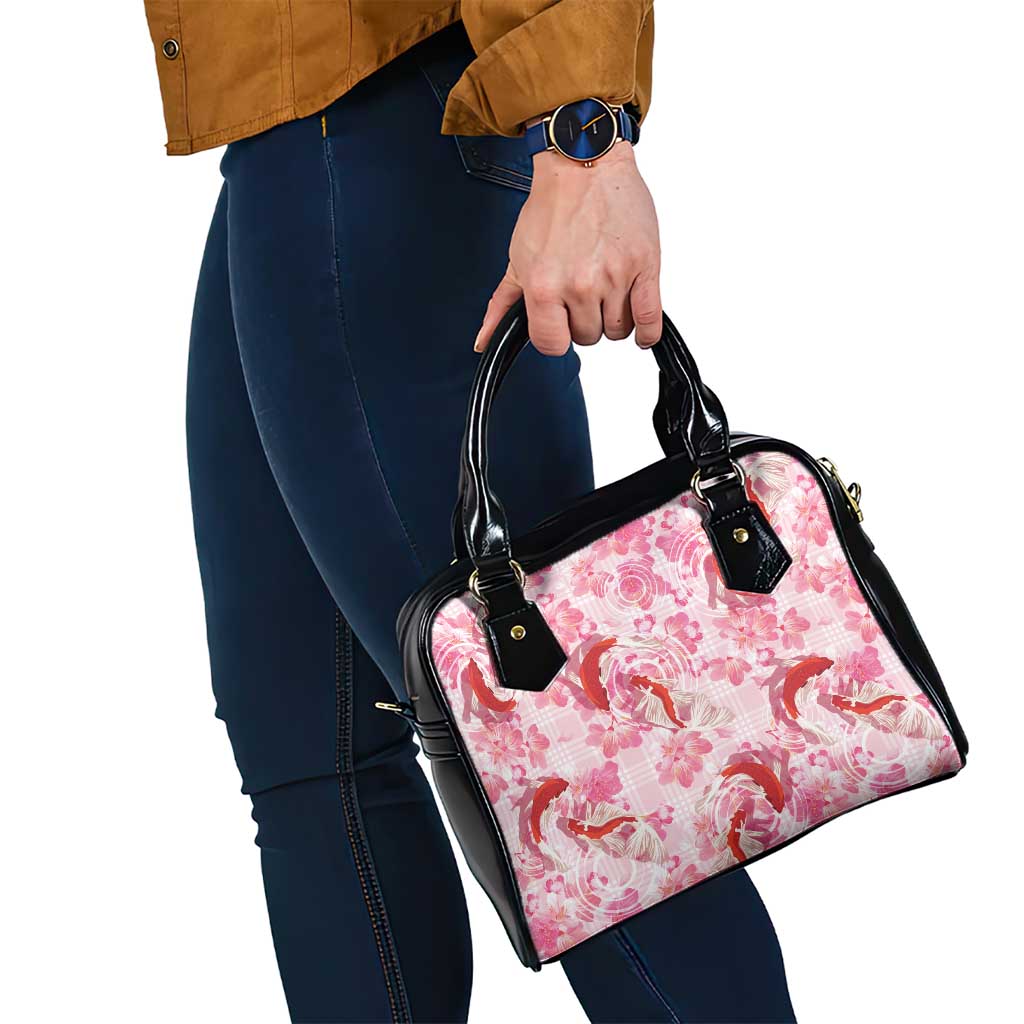 Pink Palaka Hawaii Aloha Shoulder Handbag Koi Pond Mix Sakura LT7 - Polynesian Pride