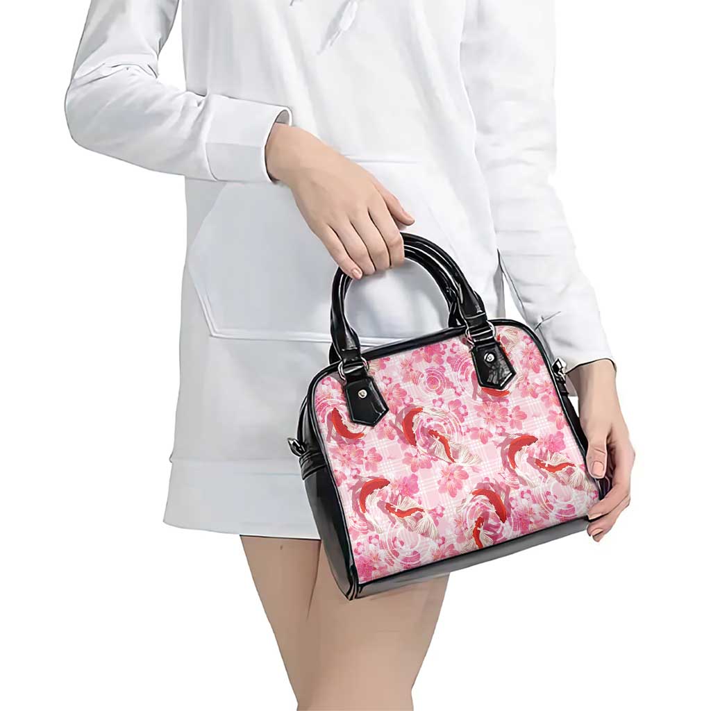 Pink Palaka Hawaii Aloha Shoulder Handbag Koi Pond Mix Sakura LT7 - Polynesian Pride