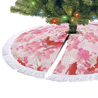 Pink Palaka Hawaii Aloha Tree Skirt Koi Pond Mix Sakura - Polynesian Pride