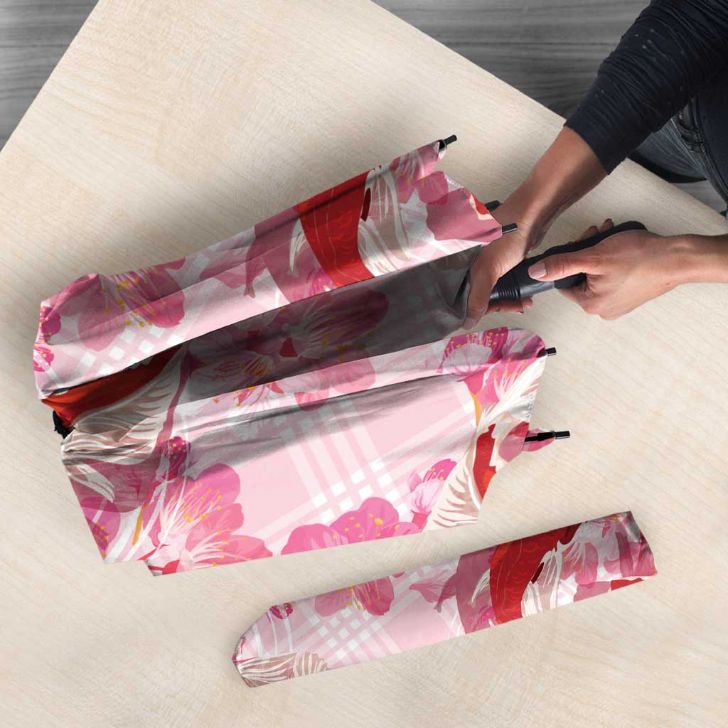 Pink Palaka Hawaii Aloha Umbrella Koi Pond Mix Sakura - Polynesian Pride