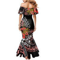 Hawaii Valentine Family Matching Mermaid Dress and Hawaiian Shirt Plumeria Aloha Wau Ia Oe LT7 - Polynesian Pride