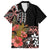 Hawaii Valentine Family Matching Off Shoulder Maxi Dress and Hawaiian Shirt Plumeria Aloha Wau Ia Oe LT7 Dad's Shirt - Short Sleeve Pink - Polynesian Pride