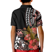 Hawaii Valentine Kid Polo Shirt Plumeria Aloha Wau Ia Oe LT7 - Polynesian Pride