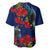 New Zealand Baseball Jersey Tui Couple with Pohutukawa LT7 - Polynesian Pride