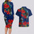 New Zealand Couples Matching Long Sleeve Bodycon Dress and Hawaiian Shirt Tui Couple with Pohutukawa LT7 - Polynesian Pride