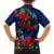 New Zealand Family Matching Off Shoulder Maxi Dress and Hawaiian Shirt Tui Couple with Pohutukawa LT7 - Polynesian Pride