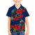 New Zealand Family Matching Puletasi and Hawaiian Shirt Tui Couple with Pohutukawa LT7 Son's Shirt Blue - Polynesian Pride