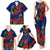 New Zealand Family Matching Tank Maxi Dress and Hawaiian Shirt Tui Couple with Pohutukawa LT7 - Polynesian Pride