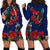 New Zealand Hoodie Dress Tui Couple with Pohutukawa LT7 - Polynesian Pride