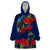 New Zealand Wearable Blanket Hoodie Tui Couple with Pohutukawa LT7 One Size Blue - Polynesian Pride