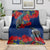 New Zealand Pohutukawa with Tui Birds Blanket Version 2 LT7 - Polynesian Pride