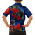 New Zealand Pohutukawa with Tui Birds Family Matching Long Sleeve Bodycon Dress and Hawaiian Shirt Version 2 LT7 - Polynesian Pride