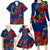 New Zealand Pohutukawa with Tui Birds Family Matching Long Sleeve Bodycon Dress and Hawaiian Shirt Version 2 LT7 - Polynesian Pride