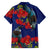 New Zealand Pohutukawa with Tui Birds Family Matching Long Sleeve Bodycon Dress and Hawaiian Shirt Version 2 LT7 - Polynesian Pride