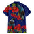 New Zealand Pohutukawa with Tui Birds Family Matching Mermaid Dress and Hawaiian Shirt Version 2 LT7 - Polynesian Pride