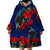 New Zealand Pohutukawa with Tui Birds Wearable Blanket Hoodie Version 2 LT7 - Polynesian Pride