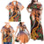 Hawaii Women's Day Tribal Family Matching Off Shoulder Maxi Dress and Hawaiian Shirt Pele Honua Mea