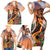 Hawaii Women's Day Tribal Family Matching Short Sleeve Bodycon Dress and Hawaiian Shirt Pele Honua Mea