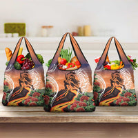 Hawaii Women's Day Tribal Grocery Bag Pele Honua Mea LT7 3-pack One Size Art - Polynesian Pride