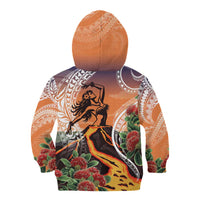 Hawaii Women's Day Tribal Kid Hoodie Pele Honua Mea