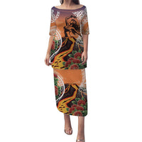 Hawaii Women's Day Tribal Puletasi Pele Honua Mea LT7 Long Dress Art - Polynesian Pride
