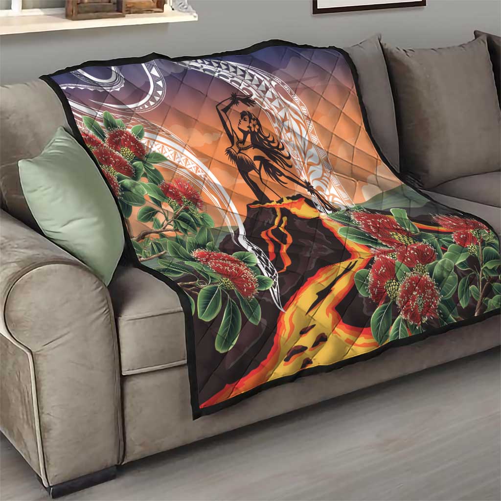 Hawaii Women's Day Tribal Quilt Pele Honua Mea