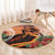 Hawaii Women's Day Tribal Round Carpet Pele Honua Mea