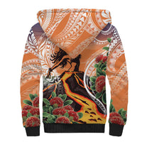 Hawaii Women's Day Tribal Sherpa Hoodie Pele Honua Mea LT7 - Polynesian Pride