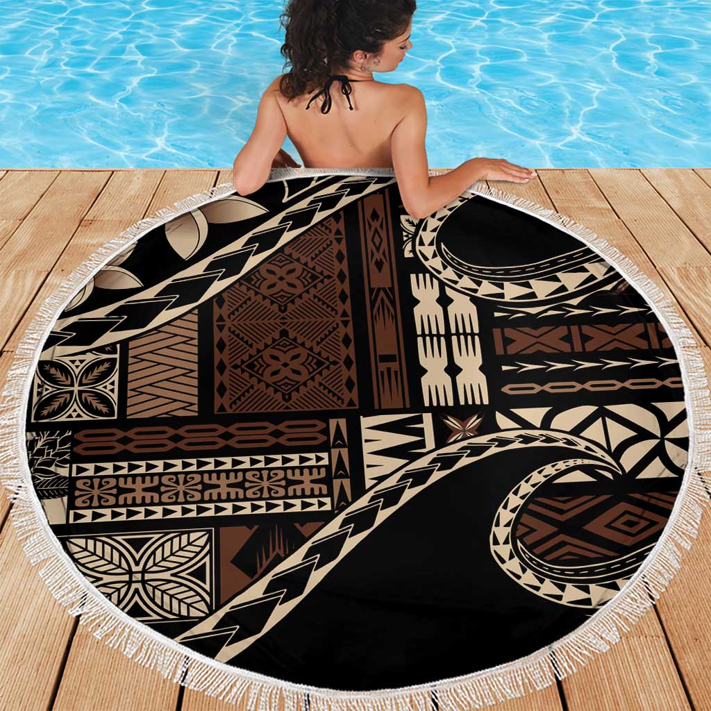 Samoa Siapo Mamanu Beach Blanket Waves Motifs LT7 - Polynesian Pride