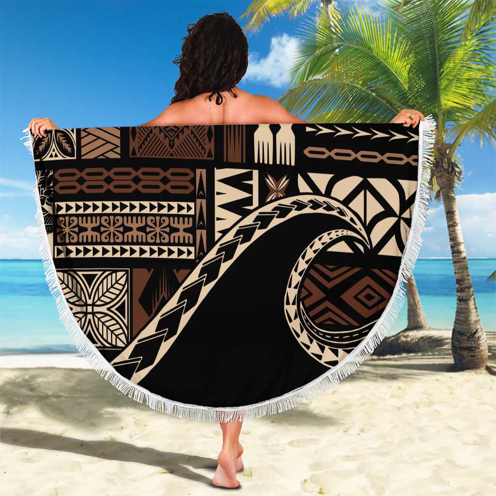 Samoa Siapo Mamanu Beach Blanket Waves Motifs LT7 - Polynesian Pride