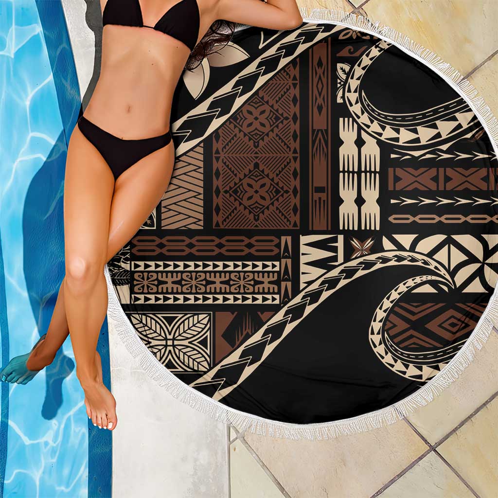 Samoa Siapo Mamanu Beach Blanket Waves Motifs LT7 - Polynesian Pride