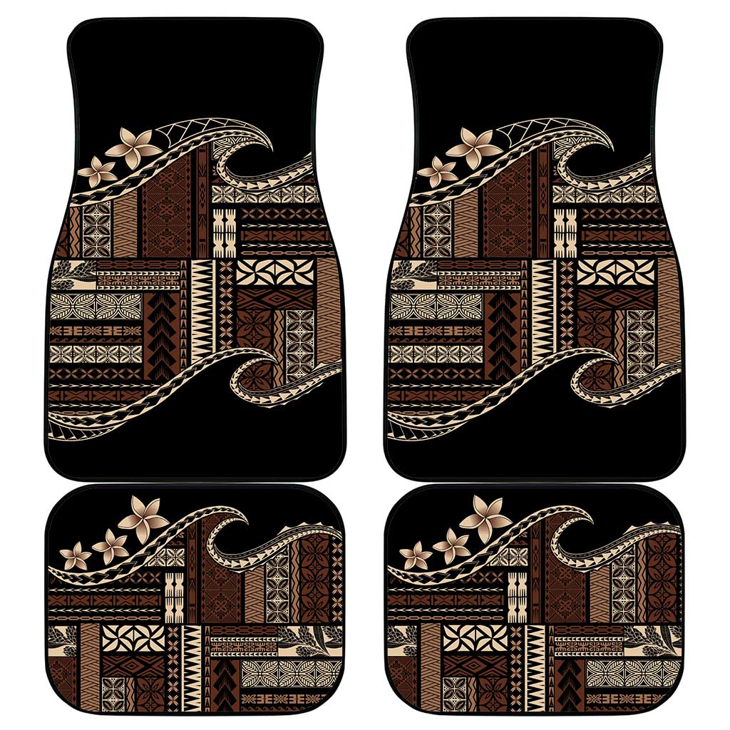 Samoa Siapo Mamanu Car Mats Waves Motifs LT7 - Polynesian Pride