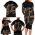 Samoa Siapo Mamanu Family Matching Long Sleeve Bodycon Dress and Hawaiian Shirt Waves Motifs