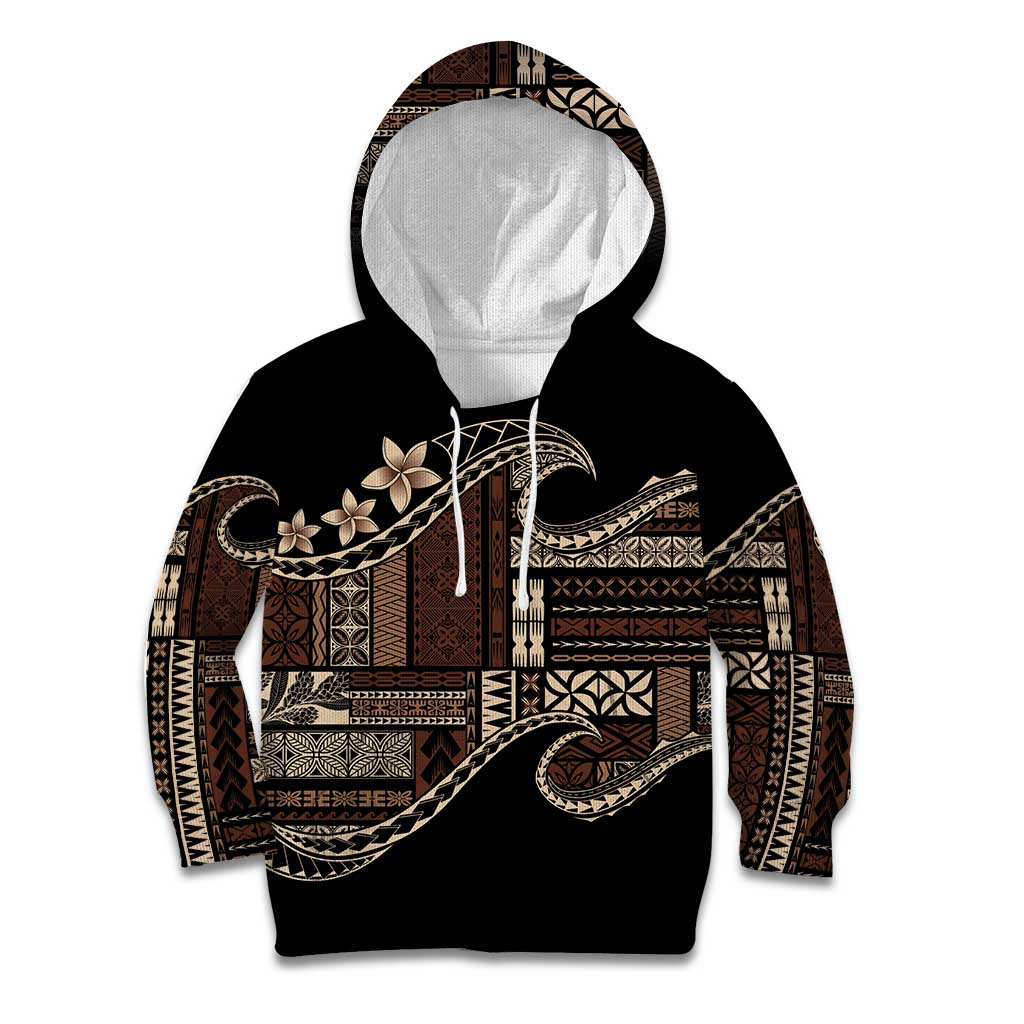 Samoa Siapo Mamanu Kid Hoodie Waves Motifs