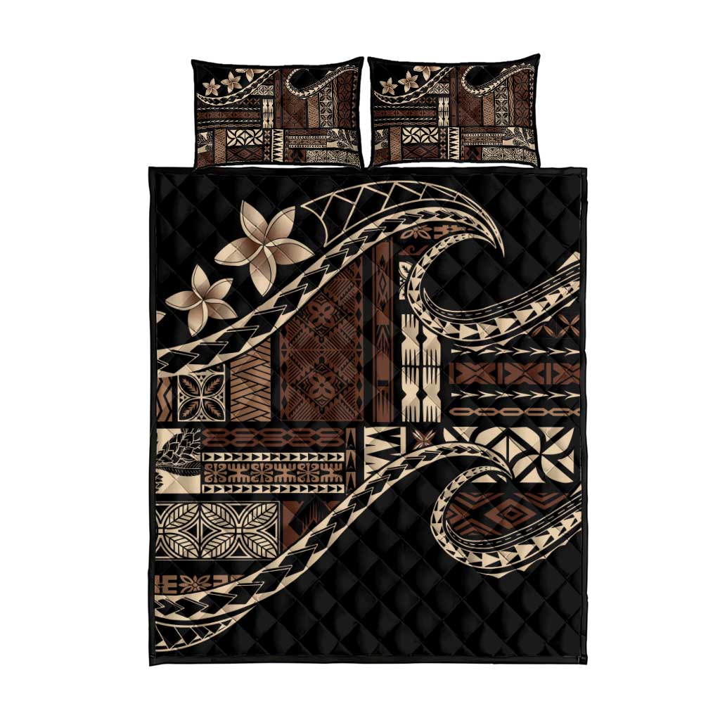 Samoa Siapo Mamanu Quilt Bed Set Waves Motifs LT7 - Polynesian Pride