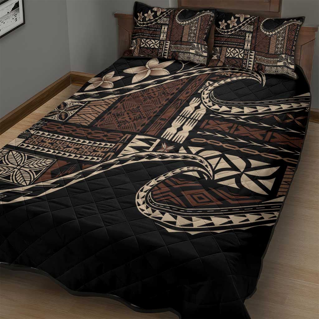 Samoa Siapo Mamanu Quilt Bed Set Waves Motifs LT7 - Polynesian Pride
