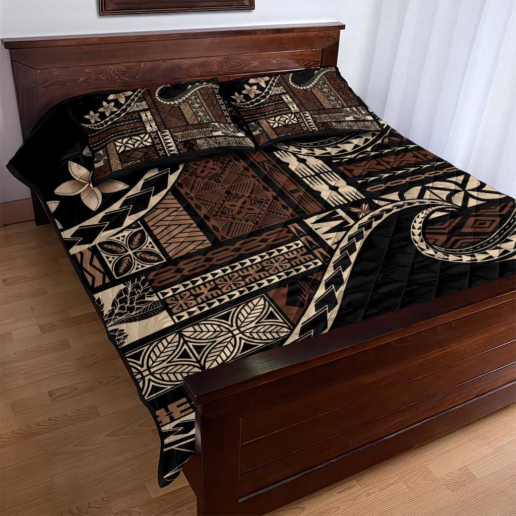 Samoa Siapo Mamanu Quilt Bed Set Waves Motifs LT7 - Polynesian Pride