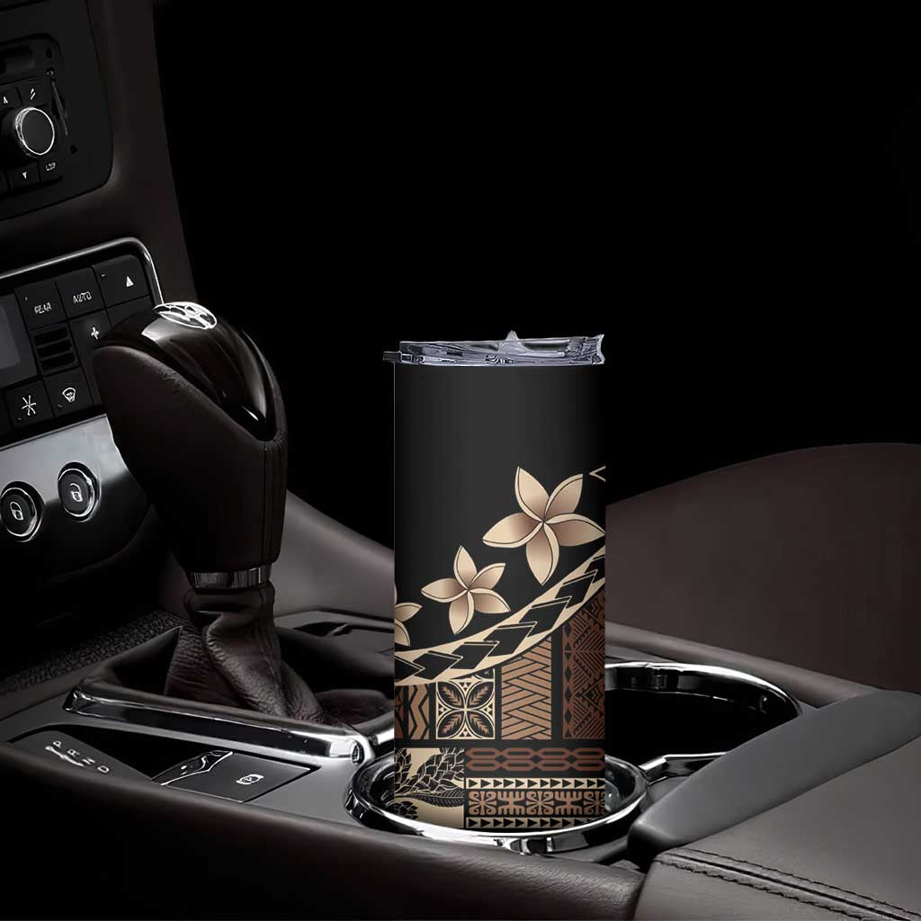 Samoa Siapo Mamanu Skinny Tumbler Waves Motifs