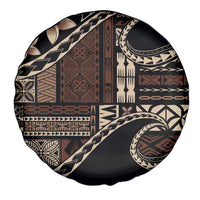 Samoa Siapo Mamanu Spare Tire Cover Waves Motifs