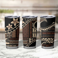 Samoa Siapo Mamanu Tumbler Cup Waves Motifs LT7 - Polynesian Pride