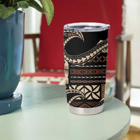 Samoa Siapo Mamanu Tumbler Cup Waves Motifs LT7 - Polynesian Pride