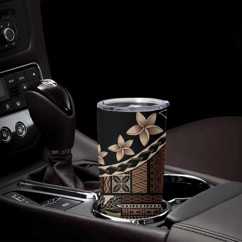 Samoa Siapo Mamanu Tumbler Cup Waves Motifs LT7 - Polynesian Pride