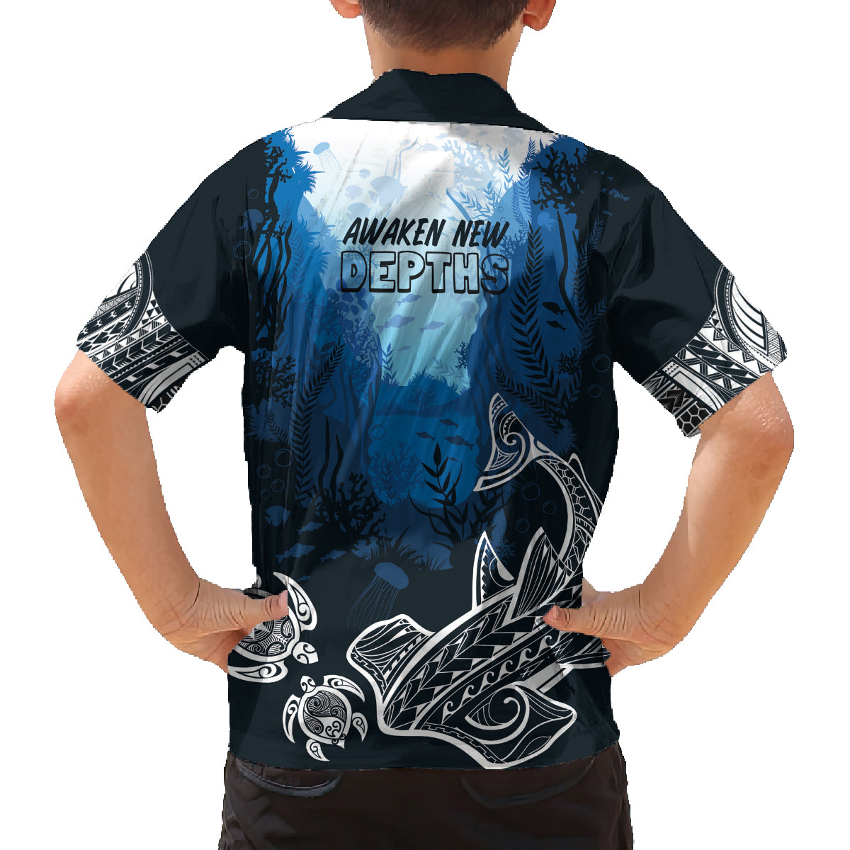 World Ocean Day Pasifika Family Matching Tank Maxi Dress and Hawaiian Shirt Awaken New Depths