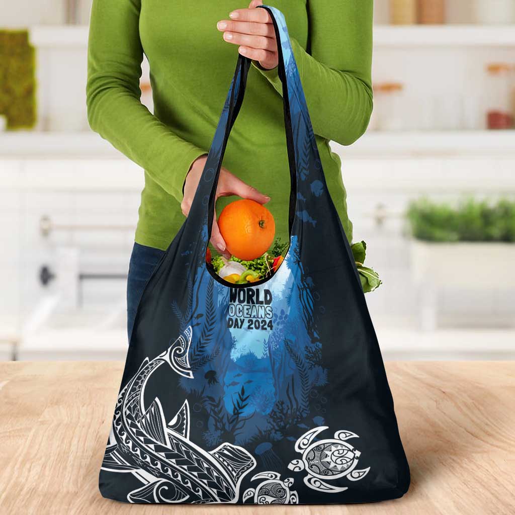 World Ocean Day Pasifika Grocery Bag Awaken New Depths LT7 - Polynesian Pride