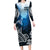 World Ocean Day Pasifika Long Sleeve Bodycon Dress Awaken New Depths