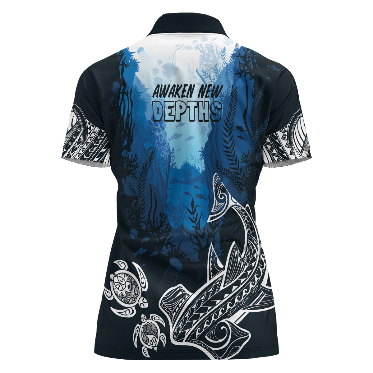 World Ocean Day Pasifika Women Polo Shirt Awaken New Depths