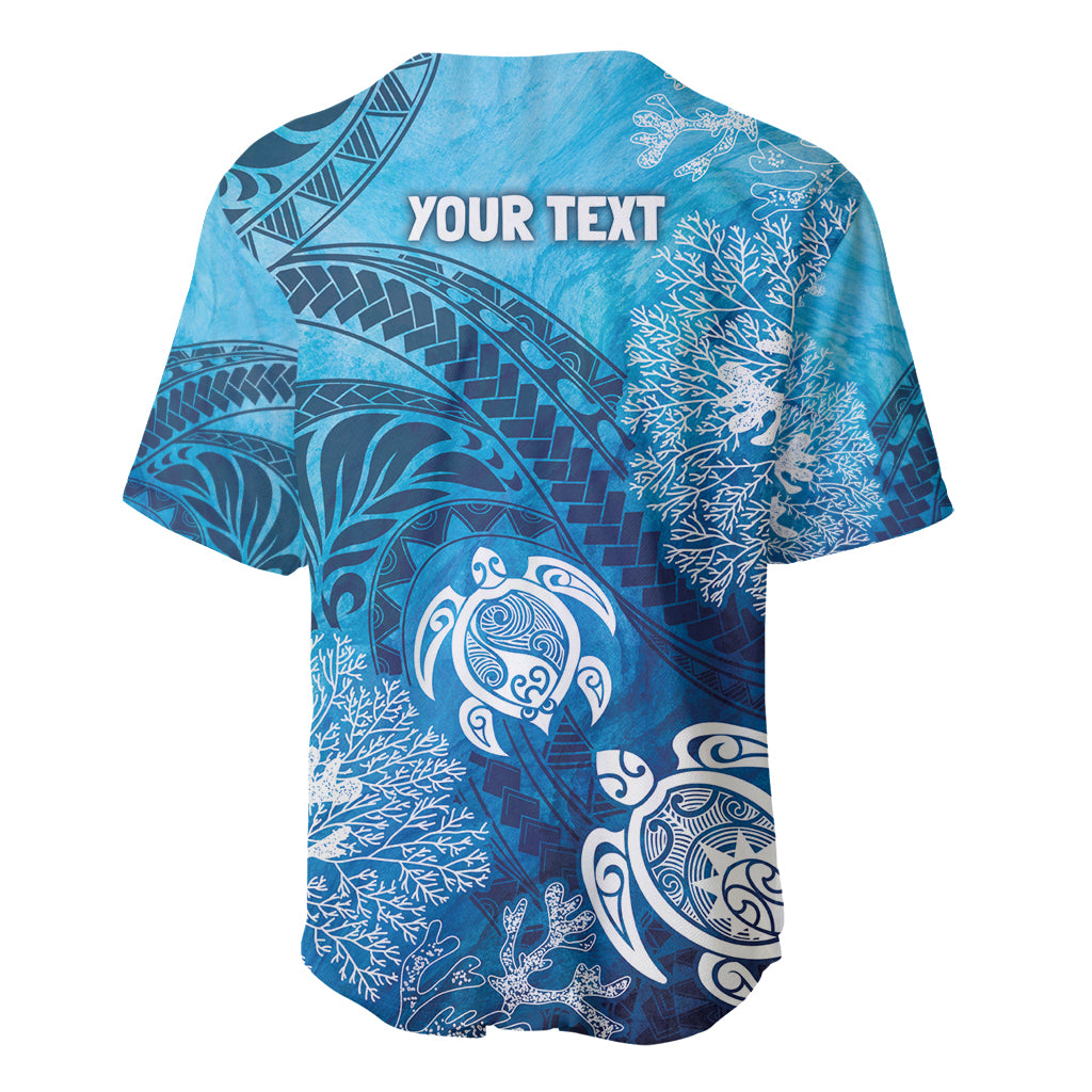 Hawaii World Ocean Day Baseball Jersey Kakau Turtles