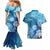 Hawaii World Ocean Day Couples Matching Mermaid Dress and Hawaiian Shirt Kakau Turtles