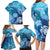 Hawaii World Ocean Day Family Matching Long Sleeve Bodycon Dress and Hawaiian Shirt Kakau Turtles